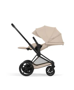 Cybex e-Priam Pushchair Bundle with Cybex Cloud T i-Size & Sirona T i-Size Car Seat - Sepia Black