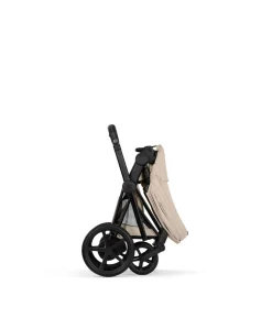 Cybex e-Priam Ultimate Pushchair Bundle with Cybex Cloud T i-Size Rotating Baby Car Seat & Base - Sepia Black