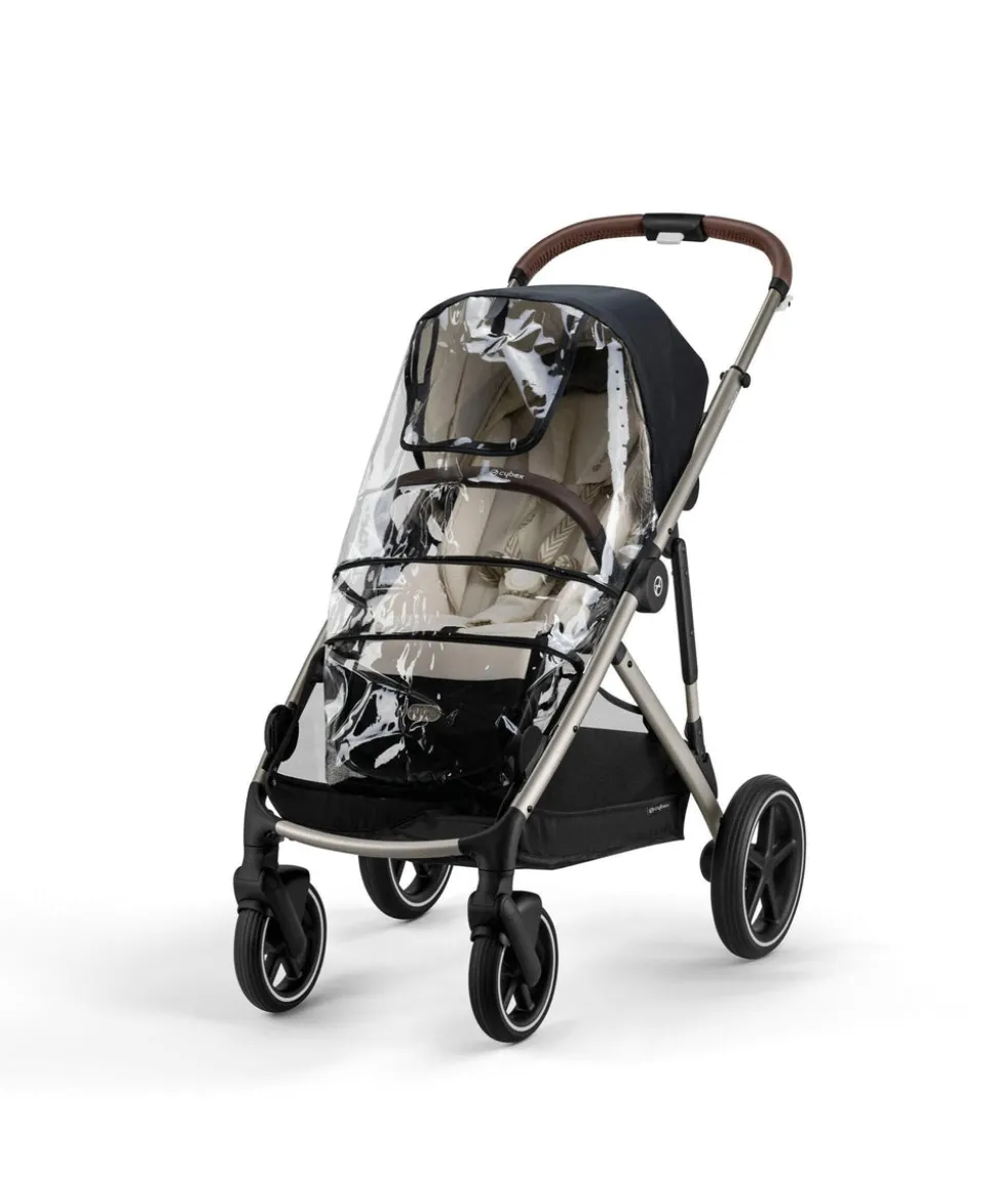Cybex Gazelle S Pushchair Bundle with Cybex Cloud T i-Size Rotating Baby Car Seat (7 Pieces) - Moon Black