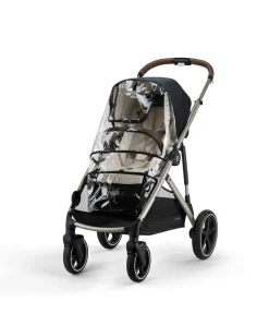 Cybex Gazelle S Twin Pushchair Bundle with Cybex Cloud T i-Size Rotating Baby Car Seat & Base (16 Pieces) - Moon Black