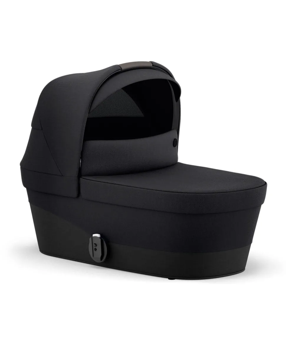 Cybex Gazelle S Twin Pushchair Bundle with Cybex Cloud T i-Size Rotating Baby Car Seat & Base (16 Pieces) - Moon Black