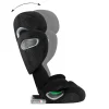 Cybex Solution T i-Fix High-back Booster Car Seat in Moon Black