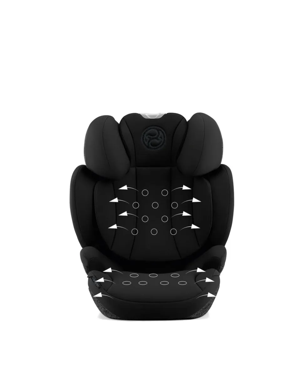 Cybex Solution T i-Fix High-back Booster Car Seat in Moon Black