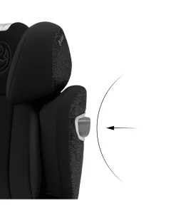 Cybex Solution T i-Fix High-back Booster Car Seat in Moon Black