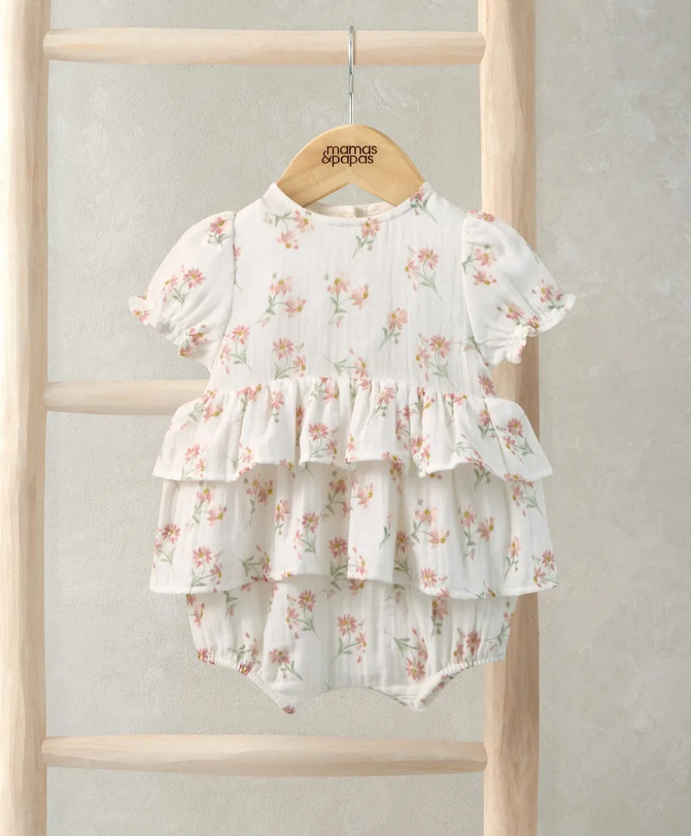 Daisy Peplum Shortie Romper