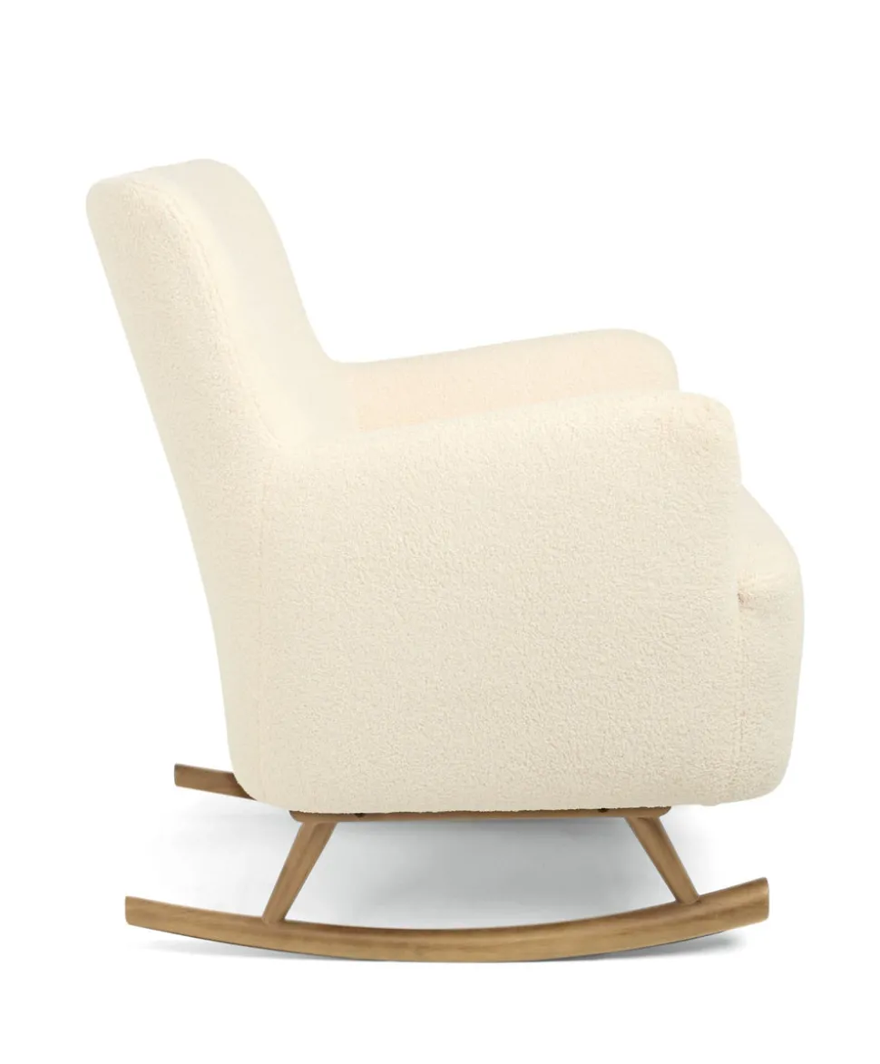 Elwood Nursing Chair & Stool - Off White Boucle