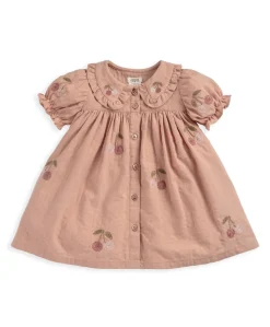 Embroidered Cherry Dress