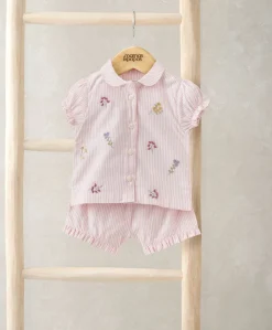 Embroidered Woven Pyjamas