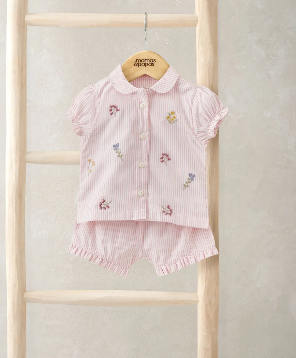 Embroidered Woven Pyjamas