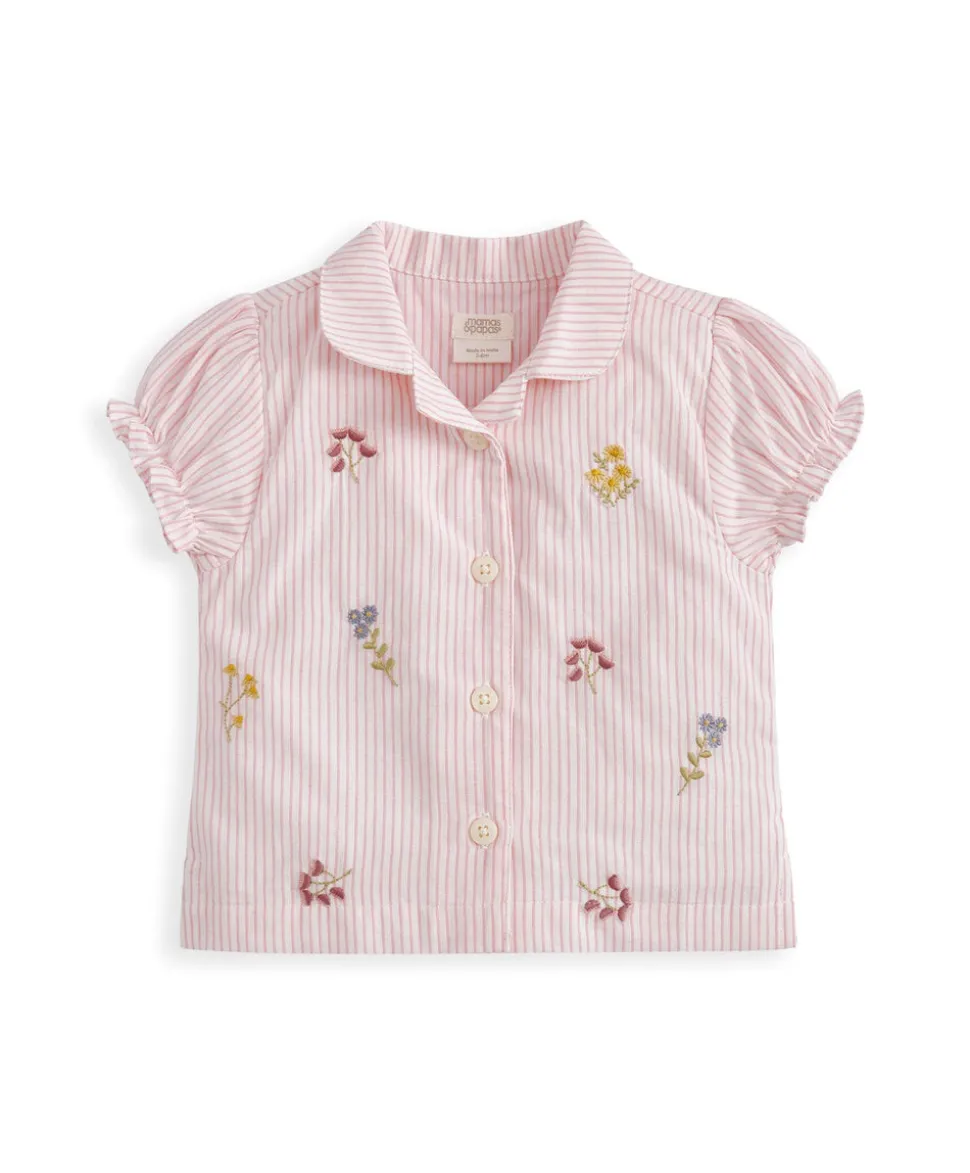 Embroidered Woven Pyjamas