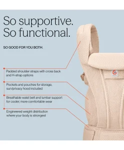 Ergobaby Omni Deluxe Mesh Baby Carrier - Natural Beige