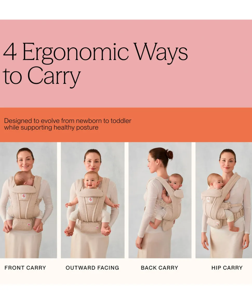 Ergobaby Omni Deluxe Mesh Baby Carrier - Natural Beige