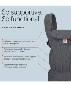 Ergobaby Omni Deluxe Mesh Baby Carrier- Graphite Grey