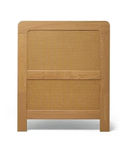 Esna Cotbed & Luxury Hybrid Twin Cotbed Mattress - Rattan