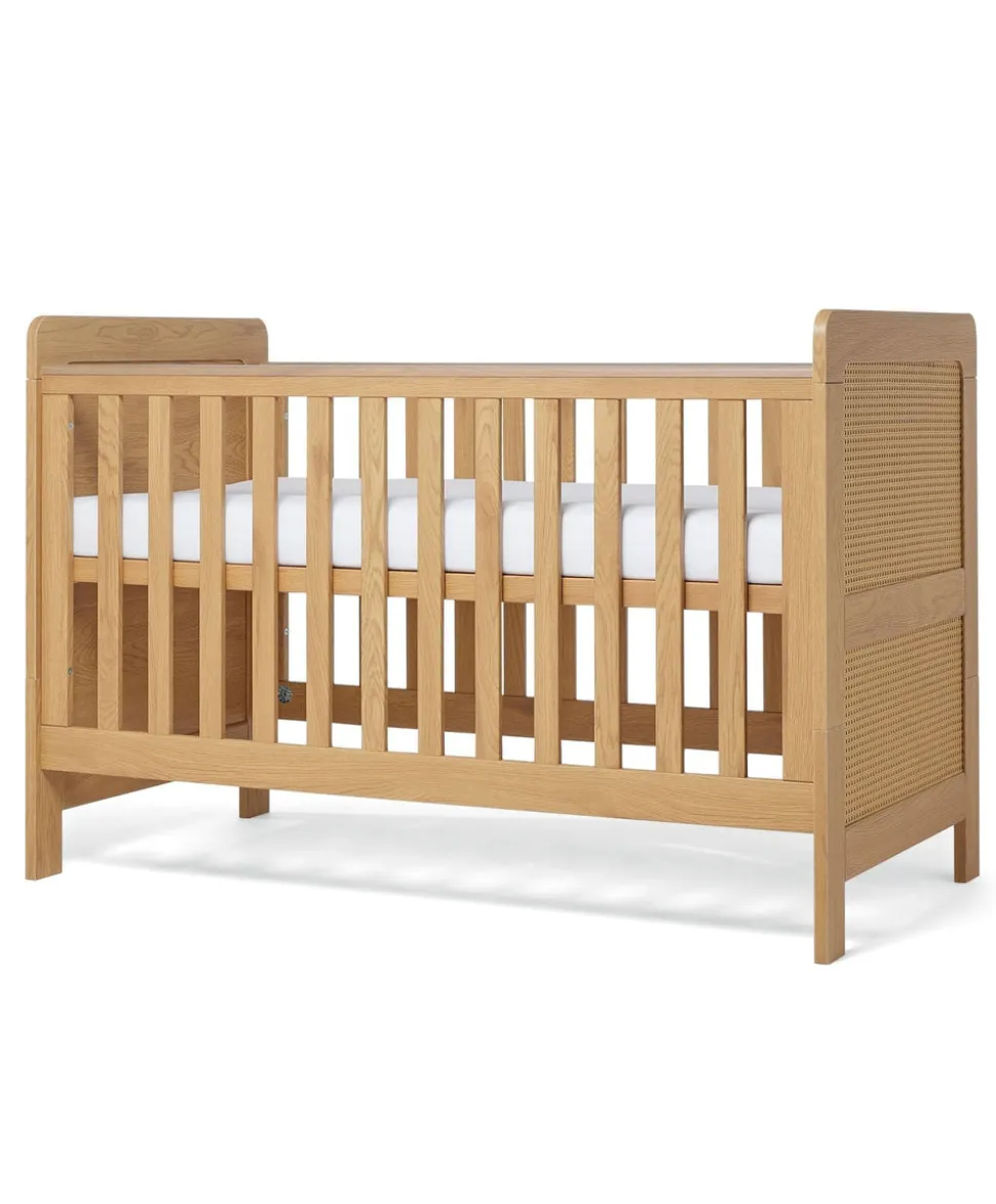Esna Cotbed & Luxury Hybrid Twin Cotbed Mattress - Rattan