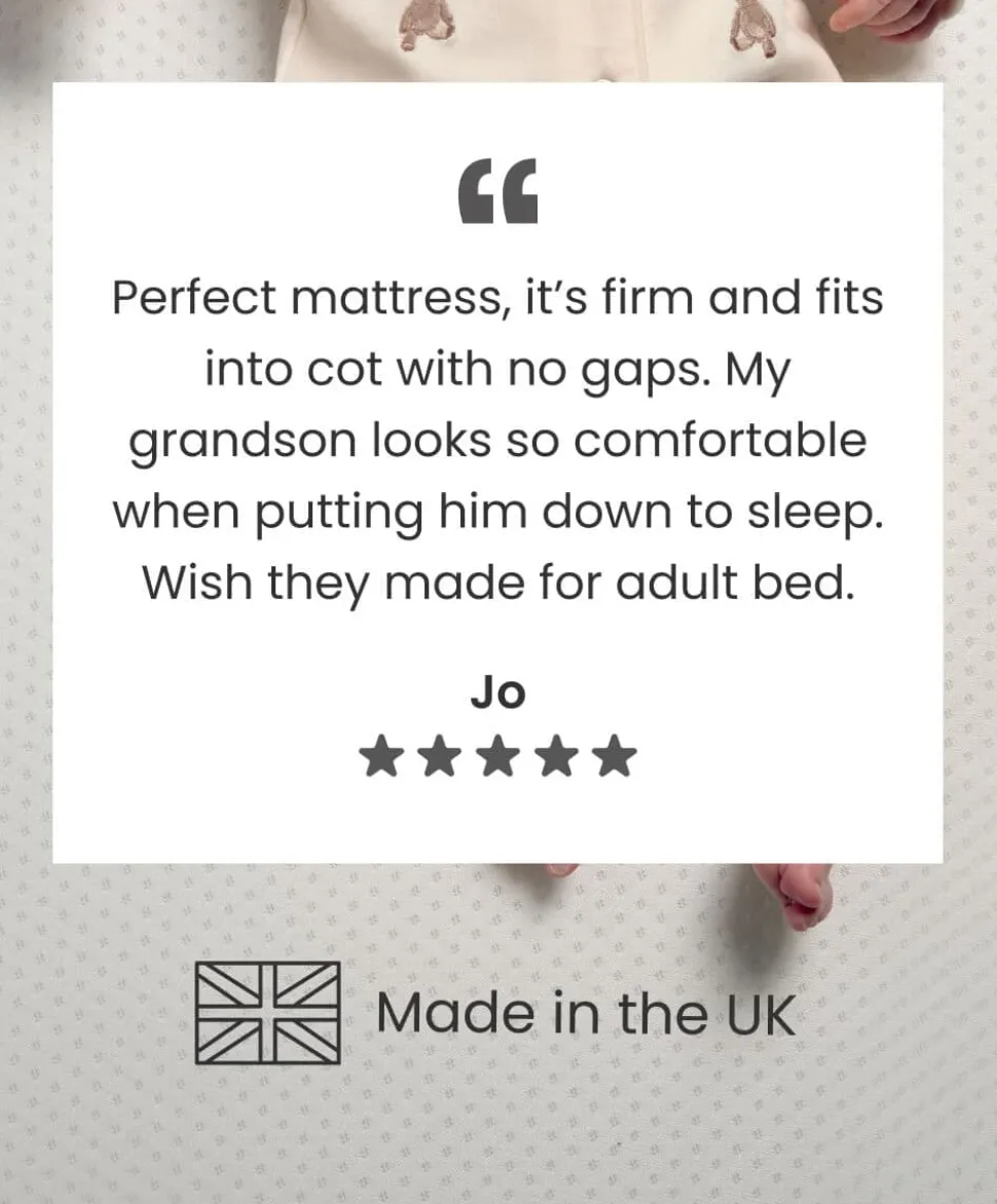 Essential Airflow Fibre Small Cotbed and Cot Mattress