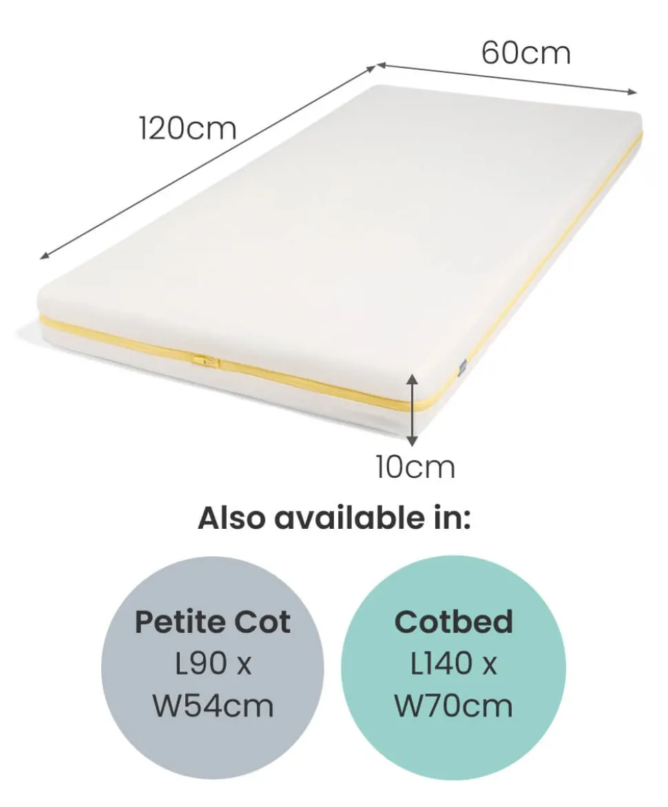 Essential Airflow Pocket Spring Small Cotbed and Cot Mattress