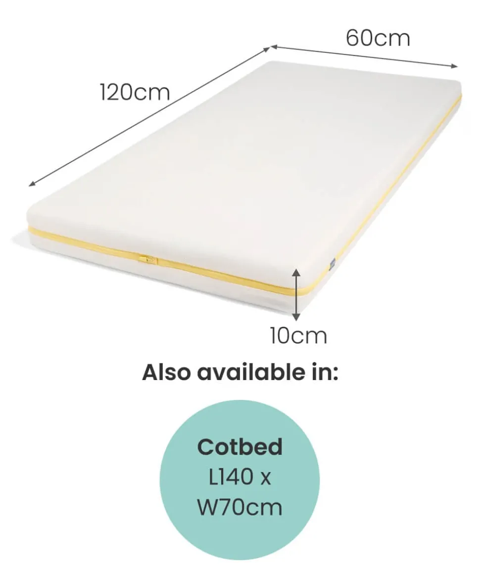 Essential Airflow Spring Small Cotbed and Cot Mattress