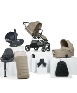 Flip XT³ Pushchair Complete Bundle with Cybex Cloud T Car Seat & Base (8 Pieces) – Sage Grey