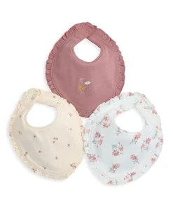 Floral Frill Bibs (Pack of 3)