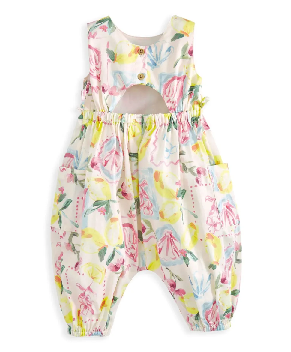 Floral Lemon Romper