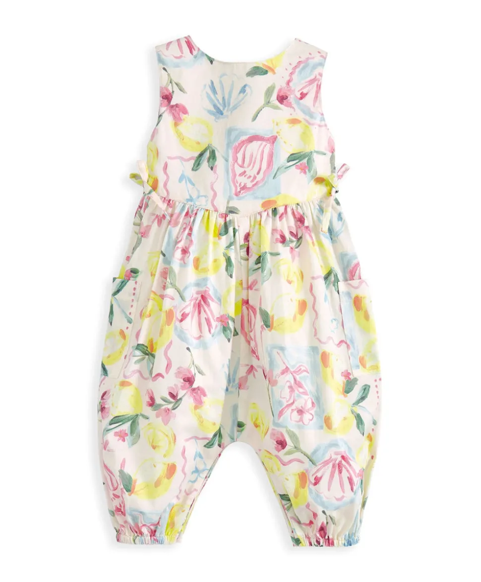 Floral Lemon Romper