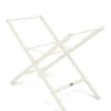 Folding Moses Basket Stand - White