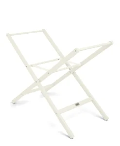 Folding Moses Basket Stand - White