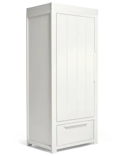 Franklin Single Nursery Wardrobe - White Wash