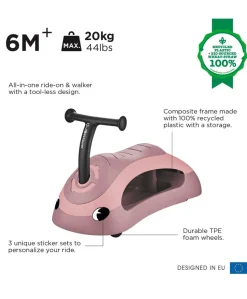 Globber Baby Walker 2in1 Ecologic - Berry