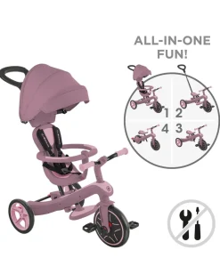 Globber Explorer Trike Eco 4 in 1 – Berry