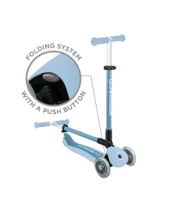 Globber Go Up Active Lights Eco - Blueberry