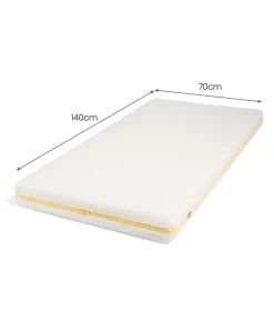 Hampden Cotbed & Essential Airflow Pocket Spring Mattress Bundle - White