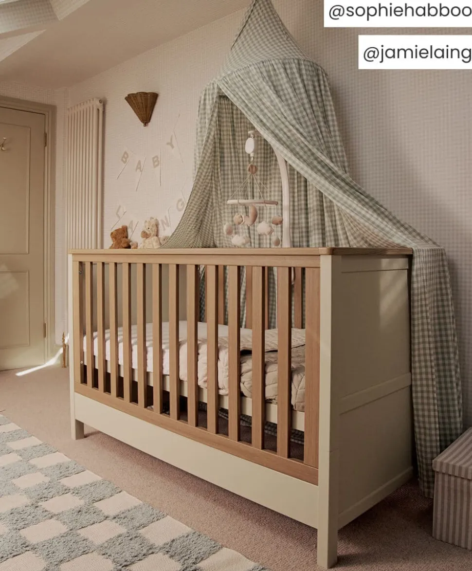 Harwell Nursery Bundle with Lua Bedside Crib (6 Piece) – Cashmere