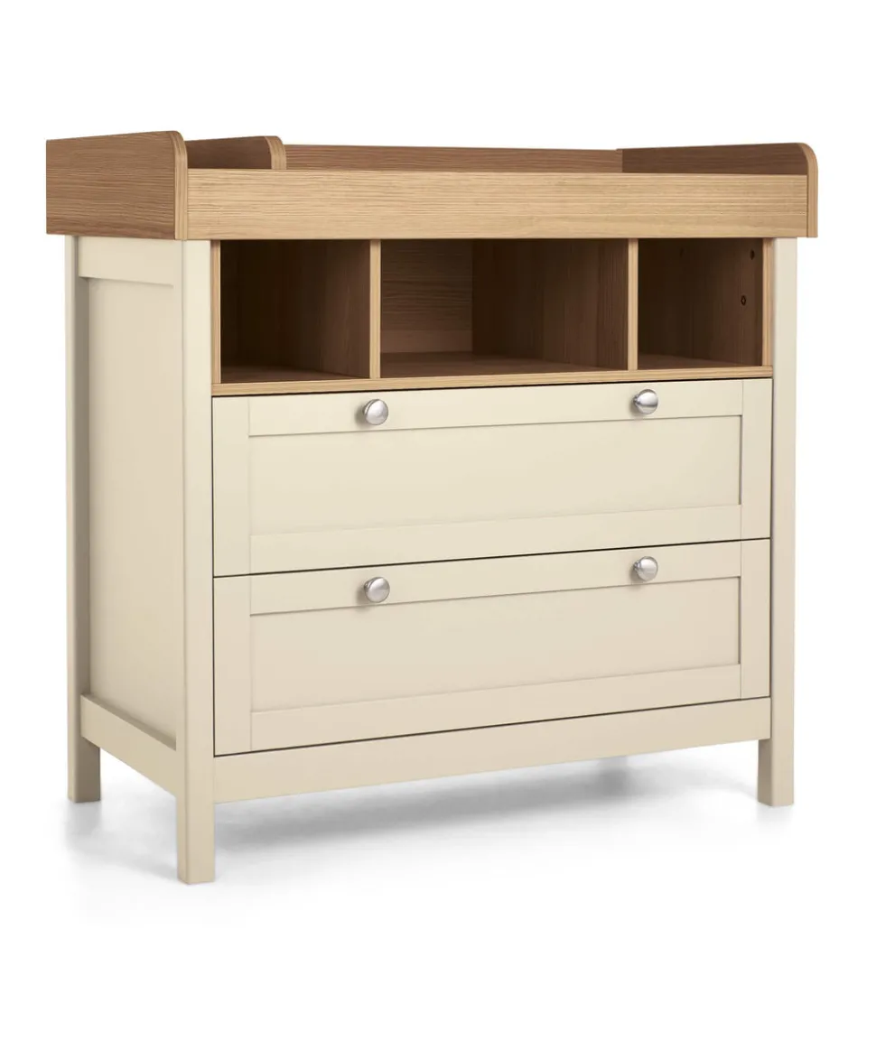 Harwell 2 Piece Small Cotbed Set with Dresser Changer - Cashmere