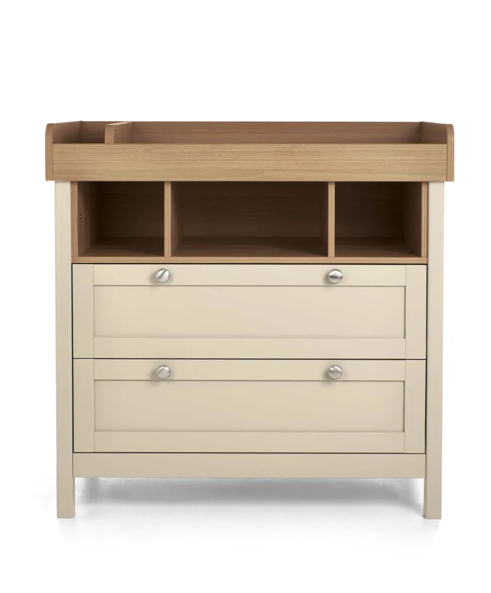 Harwell 2 Piece Small Cotbed Set with Dresser Changer - Cashmere