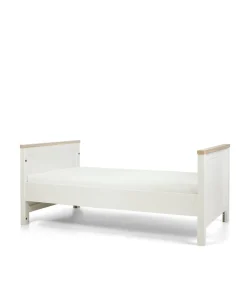 Harwell Small Cotbed Bundle with Premium Pocket Spring Small Cotbed & Cot Mattress - White