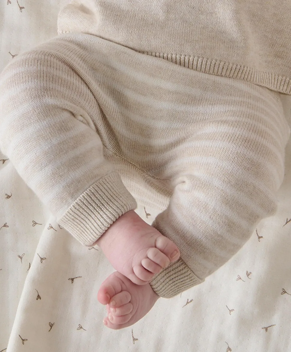 Hello World Knit Set (2 Piece) - Beige
