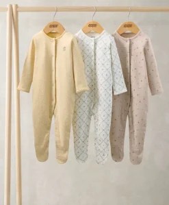 Heritage Floral Sleepsuits (Pack of 3)