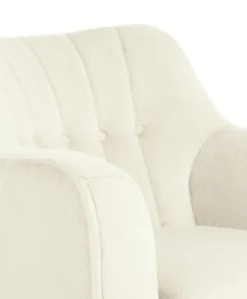 Hilston Nursing Chair & Footstool Set - Feather Sherpa