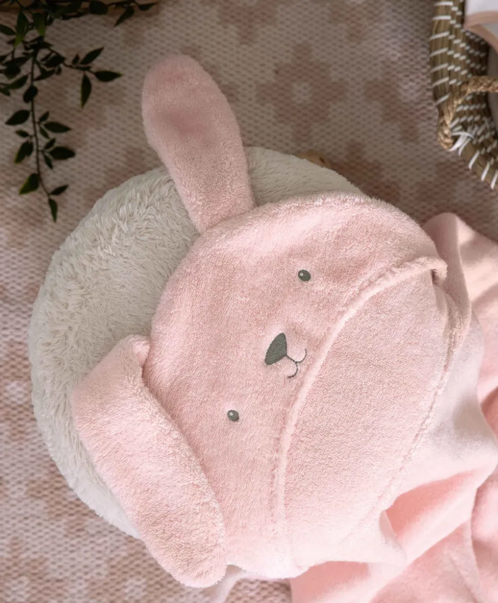 Hooded Baby Towel - Pink Bunny