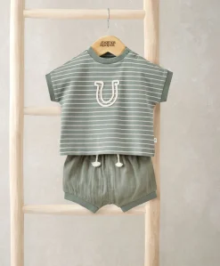Horseshoe T-Shirt & Shorts Outfit Set