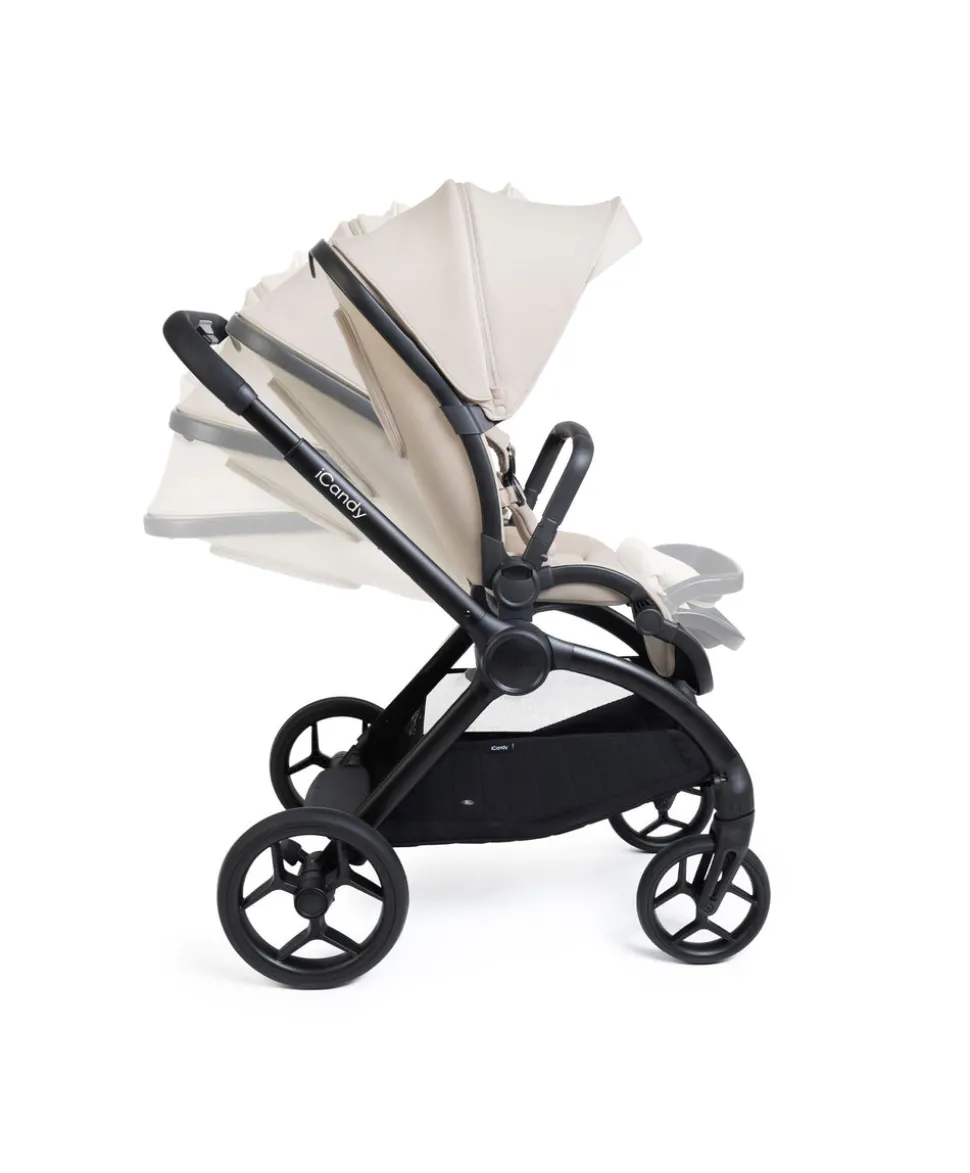 iCandy Core 2 Pushchair Bundle With Maxi-Cosi Pebble 360 Pro Car Seat & Base - Sandstone