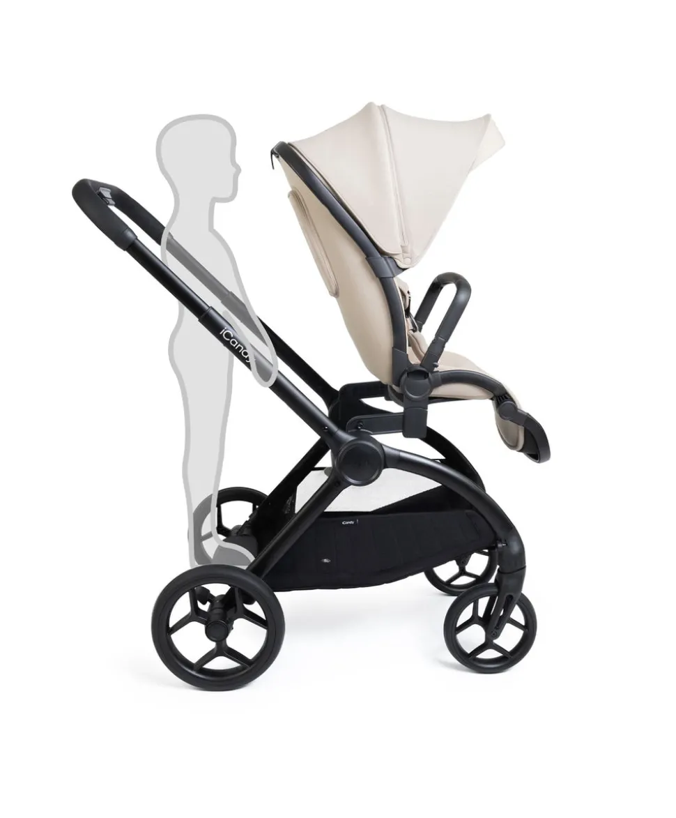 iCandy Core 2 Pushchair Bundle With Maxi-Cosi Pebble 360 Pro Car Seat & Base - Sandstone