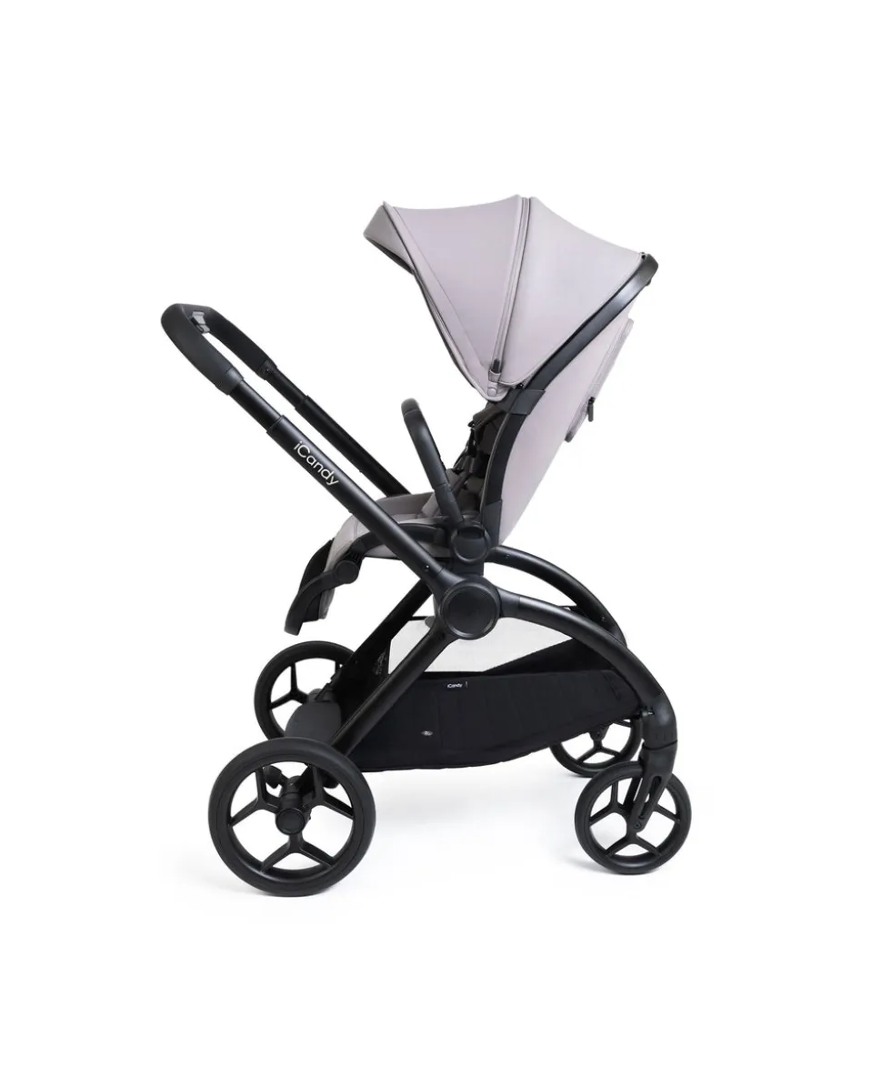 iCandy Core 2 Pushchair Bundle With Maxi-Cosi Pebble 360 Pro Car Seat & Base - Storm Grey