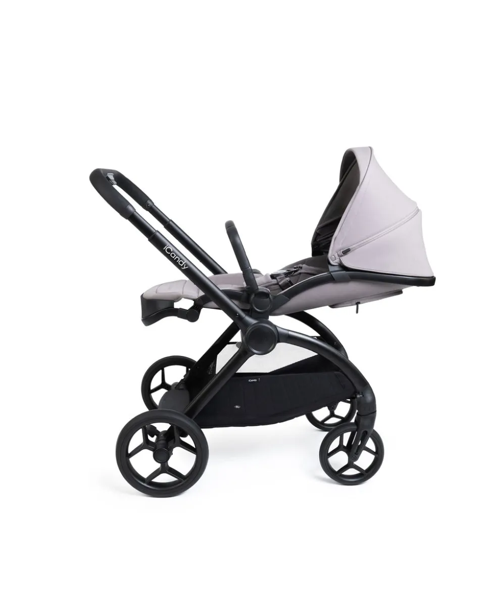 iCandy Core 2 Pushchair Bundle With Maxi-Cosi Pebble 360 Pro Car Seat & Base - Storm Grey