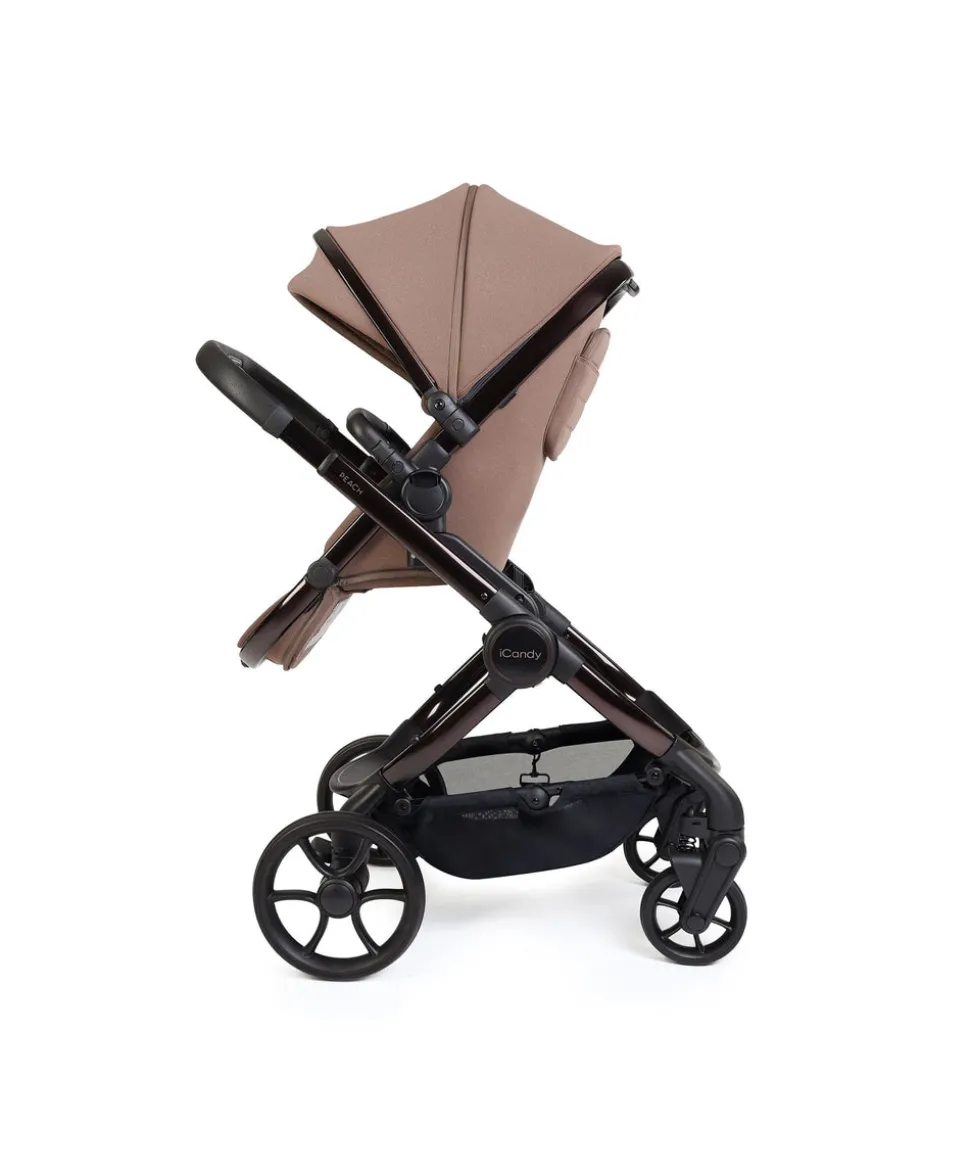iCandy Peach 8 Complete Bundle with Cybex Cloud T i-Size Rotating Baby Car Seat - Coco