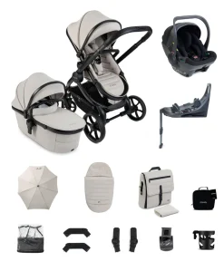 iCandy Peach 8 Complete Bundle with Cocoon 360 Car Seat - Taupe