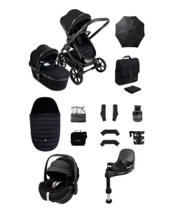 iCandy Peach 8 Complete Bundle with Maxi-Cosi Pebble 360 Pro2 Car Seat - Black