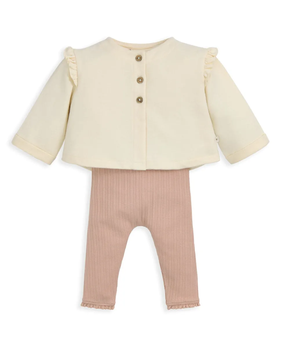 Jersey Jacket, Leggings & Daisy Bodysuit